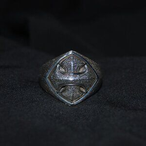 David Yurman "Armory Signet Ring" size 10 1/2 + Sterling Silver 24" Link Chain